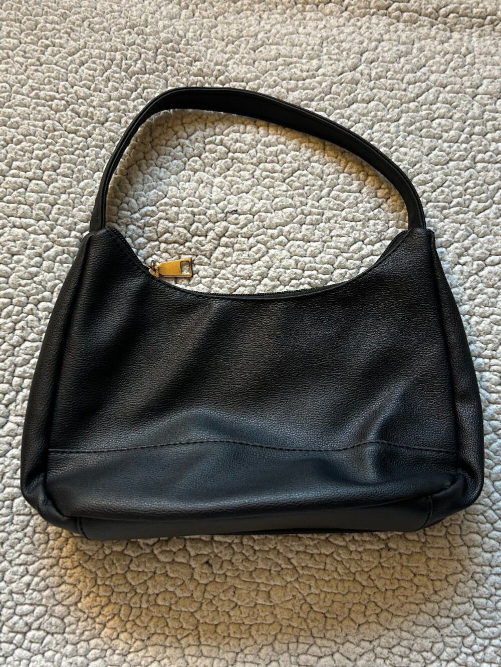 BP - black shoulder bag, slight peeling on one strap